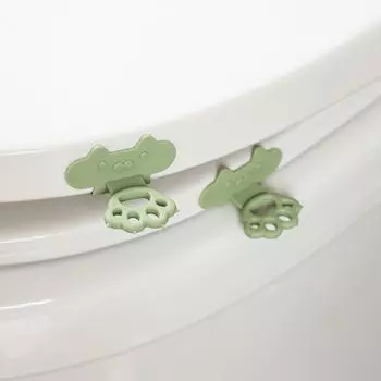 Антигрязный подъемник крышки унитаза, самоклеящийся подъемник для унитаза, креативная ручка для сиденья унитаза, окно зелёный