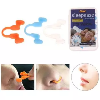 Антихраповый носовой расширитель, останавливающий храп, силиконовый зажим для носа, спортивный, легкий для дыхания, носовой зажим, останавливающий храп, устройство для улучшения сна 6Pcs оранжевый
