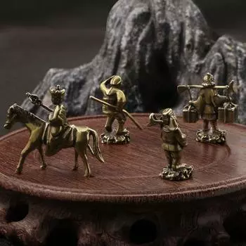 Антиквариат игра с черными мифами черные орангутаны Путешествие на Запад мастер и ученик украшения чай питомец настольная мебель