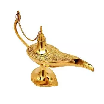 Лампа Aladdin Pure Brass Chirag 20,32 см, золото