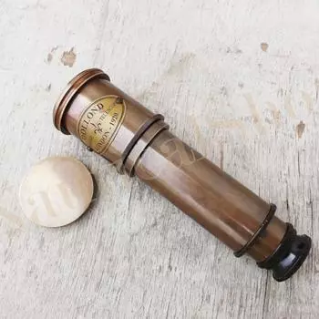 Антикварная латунная подзорная труба викторианской морской старинный телескоп 16 морской подарок