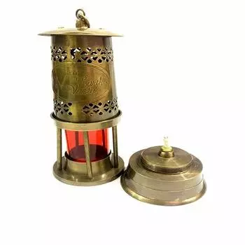 Антикварная морская маленькая масляная лампа корабль лодка красный фонарь домашний декор подарок