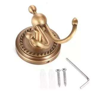Антикварная ванная комната латунная дверь вешалка для полотенец держатель для одежды пальто шляпа сумка крючок настенное крепление