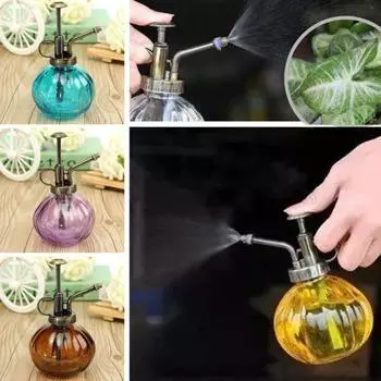 Антикварное стеклянное растение, лейка для цветов, распылительная бутылка, садовый парикмахерский опрыскиватель прозрачный