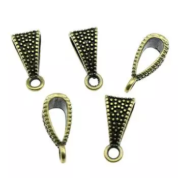 Антикварные бронзовые цветные треугольные висячие бусины с пряжкой, 15x7x6 мм, брендовые: WYISYWG 10 штук ювелирных изделий