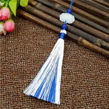 Антикварные двухцветные кисточки, подвеска-аксессуар в китайском стиле, ретро-классическая подвеска-веер, подвеска-украшение для сумки. D tassel