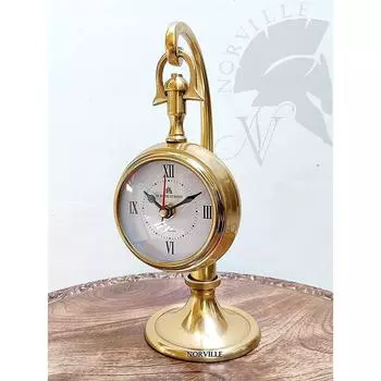 Антикварные латунные настольные часы, винтажные стеклянные часы для учебного стола, декора, офисного стола, домашнего декора, свадебного подарка