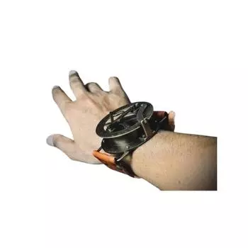 Антикварные латунные солнечные часы-компас с кожаным ремешком на запястье