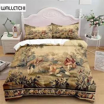 Антикварный Aubusson всесезонный пододеяльник постельное белье одеяла мягкие пододеяльники и наволочки односпальные/двуспальные/королевские/королевские 135x200cm 2pcs