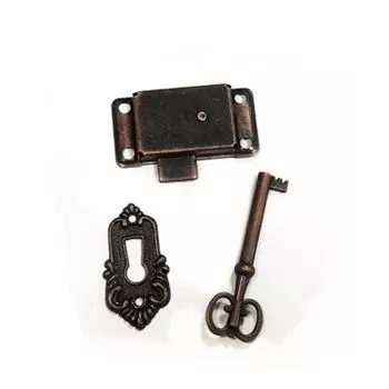 Антикварный дверной замок, ящик для ювелирных изделий, набор дверных замков для шкафа, шкафа