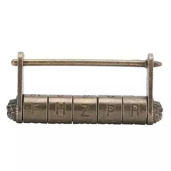 Антикварный кодовый замок в старинном китайском стиле, парольный замок для двери, навесной замок для шкафа, шкафа