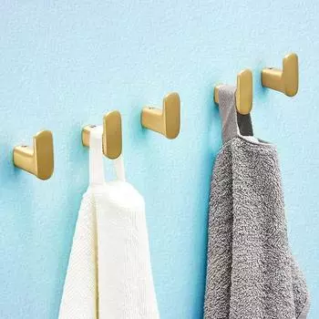 Антикварный крючок для халата для ванной комнаты, кухни, настенный, матовый, золотой, черный, серебристый, креативный, для двери, пальто, одежды, полотенец, крючки для ключей, латунь