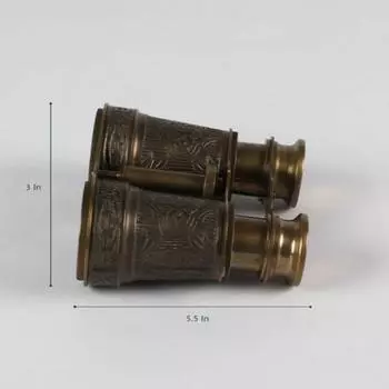 Антикварный латунный бинокль – 13,97 см, винтажный коллекционный морской предмет как