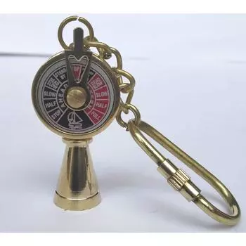 Антикварный латунный брелок-телеграф – Винтажный подарок для влюбленных, друзей и семьи
