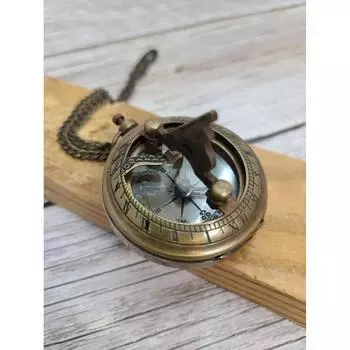 Антикварный латунный солнечный компас, компас в винтажном стиле, компас ручной работы, латунный карманный солнечный компас, морской солнечный компас
