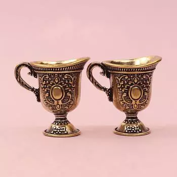 Антикварный маленький медный чайный сервиз Будда медная чашка латунный брелок подвеска для дома гостиная украшение ремесла подарок медный