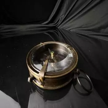 Антикварный морской плоский компас London Dillon Nautical коллекционный компас