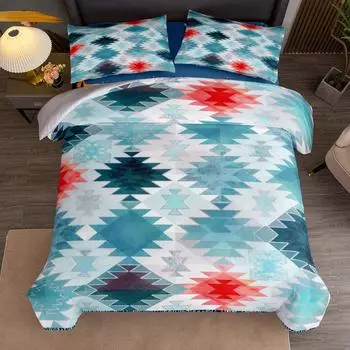 Антикварный персидский Кирман Набор пододеяльников Односпальный Двуспальный Королевский Американский Двуспальный Полный Королевский Размер Комплект постельного белья 140x210cm