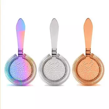 Антикварный стиль Хоторн стрейнер коктейльный бар стрейнер барный инструмент серебряный