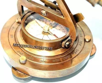 Антикварный телескоп Алидата 5 с базовым компасом морской настольный декоративный подарок