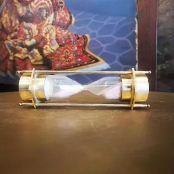 Антикварный твердый латунный компас с гравировкой, песочный таймер, подарок на годовщину, винтажный компас, винтажный песочный таймер