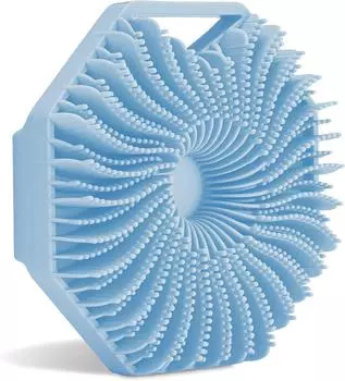 Антимикробный силиконовый скраб для тела, отшелушивающий скраб для тела для чувствительной кожи, экологически чистый скраб для душа и тела. синий