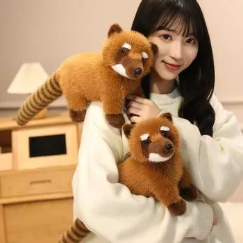 Антинастоящие плюшевые куклы-еноты Южноамериканские куклы-еноты Детские подарочные игрушки-еноты в зоопарке 53cm