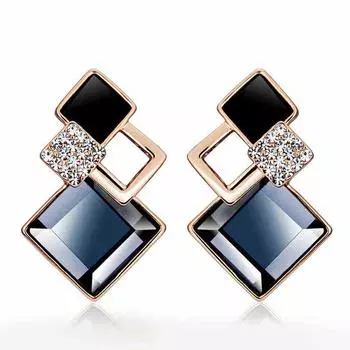 Anting-Anting Statement Mode Baru Anting-Anting Menjuntai Geometris Bule untuk Wanita Anting-Anting Korea Logam Punk Perhiasan Elegan S925 Trendi Antik Perak