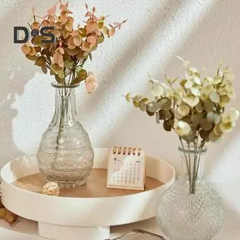 Антиосенняя имитация растения, не засохшая, креативная ветка эвкалипта, имитация цветка красный