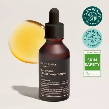 [Антиоксидант] Marienmay Idebenone + Blackberry Complex Serum 30мл, Корейская косметика