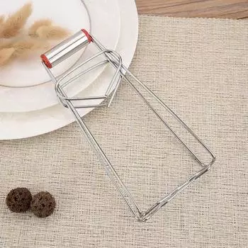 Антиожоговый зажим для бытовой тарелки из нержавеющей стали Антиожоговый зажим для кухонного гаджета Многофункциональный зажим для миски Подъемник для тарелок 1 шт.