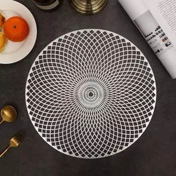 Антипятновыносящий полый подстаканник ПВХ подставка для посуды обеденный стол коврик для стола бытовой золотой