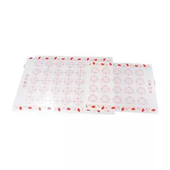 Антипригарная духовка силиконовые кухонные инструменты для выпечки макарон коврик для выпечки противень для раскатывания теста S red