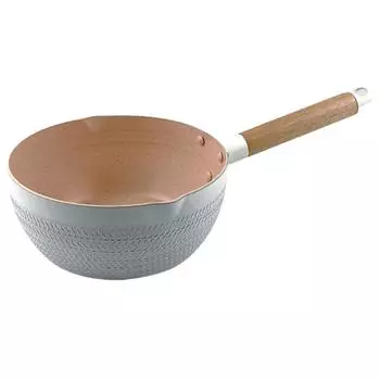 Антипригарная кастрюля для приготовления супа, лапши, алюминиевая многофункциональная кастрюля для молока, кухонная утварь белого цвета 18cm / 7.09in