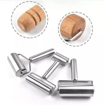 Антипригарная кожа для пельменей Артефакт Деревянная ручка Валик для теста для торта Палочка для раскатывания Принадлежности для выпечки Style 1