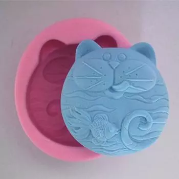 Антипригарная силиконовая форма 3D силиконовая форма для мыла Diy Cat Fish Craft Art Handmade