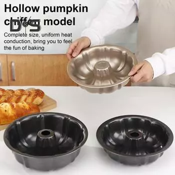 Антипригарное кольцо для торта, рифленая трубчатая форма из углеродистой стали для кексов, желе, желе, шоколада, бант, тортов S золотистый