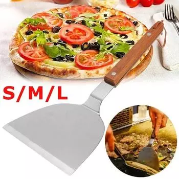 Антипригарное покрытие для кухни с деревянной ручкой Измельчитель для приготовления пиццы Кондитерские инструменты Скребок Лопатка Лопатка