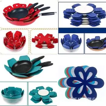 Антипригарные коврики для европейских обеденных столов - Противоскользящие войлочные изоляционные коврики 20*20cm красный