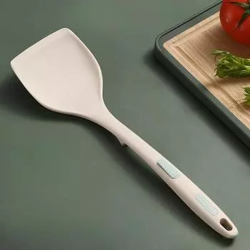 Антипригарные силиконовые лопатки для кухонной посуды Гибкие термостойкие силиконовые лопатки для готовки и выпечки Taste Ladies spatula: INS Gold