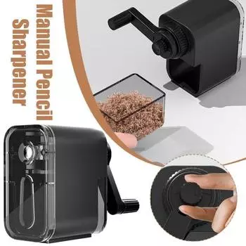 Антипригарный инструмент для заточки карандашей, настольный вращающийся механический инструмент с ручным управлением жёлтый