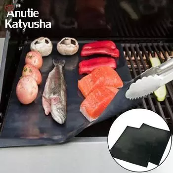 Антипригарный коврик для гриля для барбекю, многоразовый жареный лист для барбекю на гриле, портативный инструмент для приготовления пищи на открытом воздухе, пикника