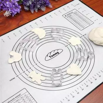 Антипригарный силиконовый коврик для выпечки, коврик для замешивания теста, противень для выпечки 40x60 см красный