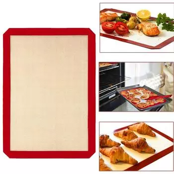 Антипригарный силиконовый коврик для выпечки, коврики для замеса, пищевой силиконовый коврик для выпечки красный