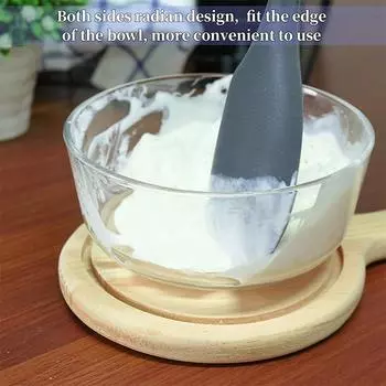 Антипригарный скребок для выпечки крема, силиконовая лопатка для масла, резак для шоколада, деревянная лопатка, термостойкий кухонный инструмент для торта серый