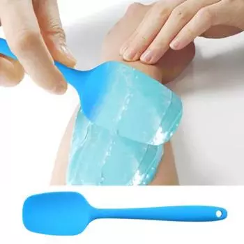 Антипригарный восковой шпатель для удаления волос, эффективный аппликатор для тела, бровей, губ, кожи, спа-салона, домашнего использования, многоразовый портативный инструмент для депиляции воском синий