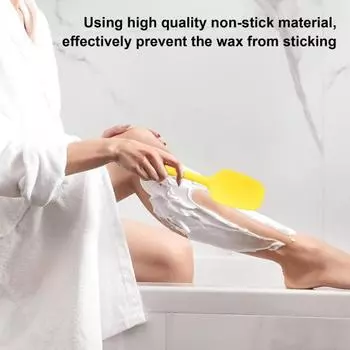 Антипригарный восковой шпатель для удаления волос, эффективный аппликатор для тела, бровей, губ, кожи, спа-салона, домашнего использования, многоразовый портативный инструмент для депиляции воском синий