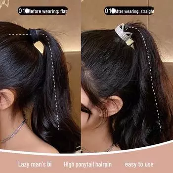 Антипровисающий высокий конский хвост с зажимом-когтем для женщин: Безопасный летний аксессуар для волос