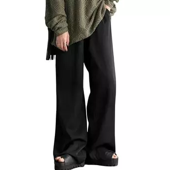 [antiqua] [Antica] женские брюки в полоску ZY-00116 Large 05 черные