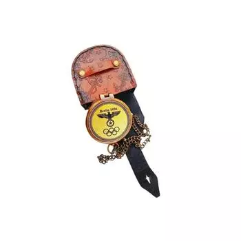 Antique Brass Berlin 1936 Compass With Olympic Logo Fully Handmade